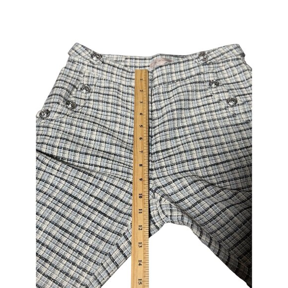 NEW BCBGeneration Womens XS Plaid Blue/Black/White Trousers Straight Dress Pants - Picture 7 of 12